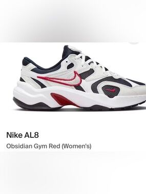 Nike AL8 Women's Obsidian Gym Red Running Sneakers New - Sz 11.5 W/ 9.5 M